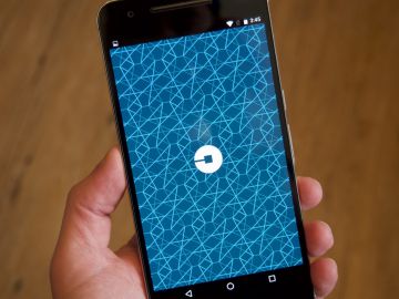 Launch Screen (splash screen) di Uber su Android